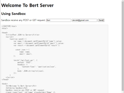 Bert Server Screenshot 2