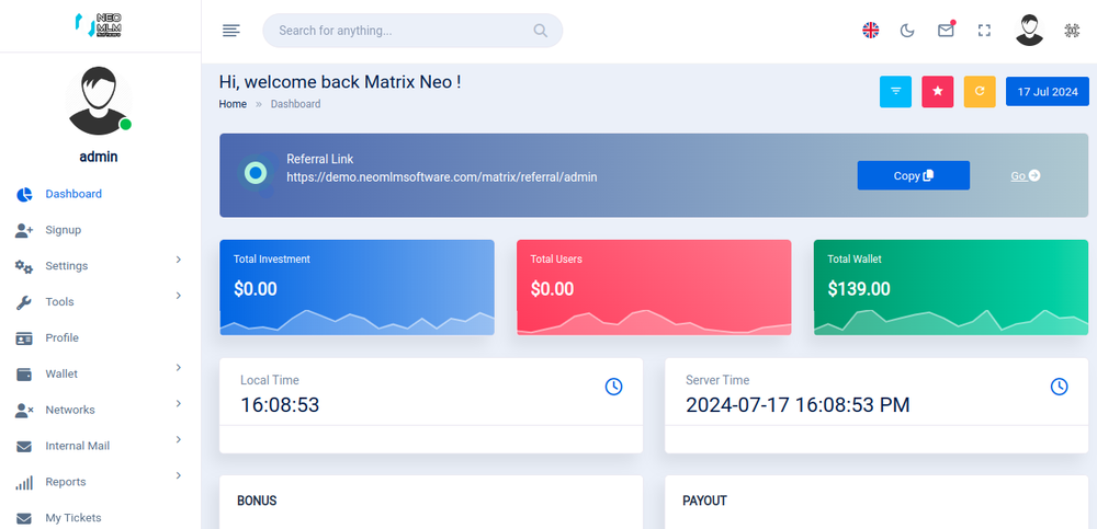Dashboard