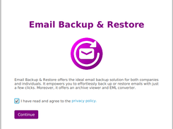 Intro Screen - Email Backup & Restore