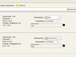 Bestellungen Screenshot 2