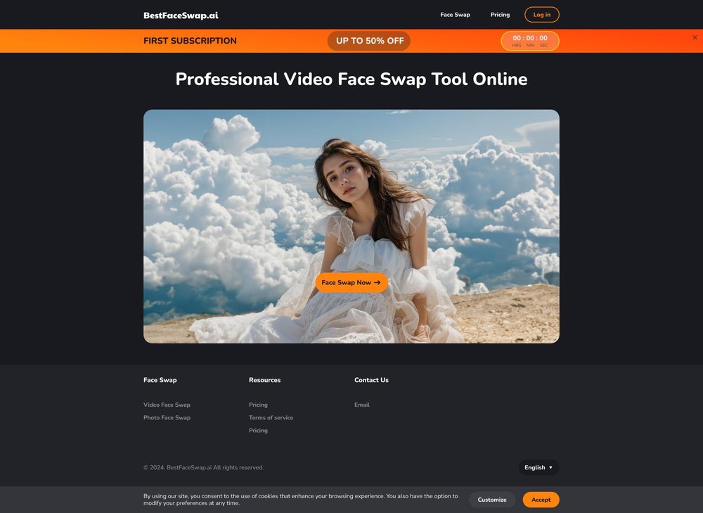 bestfaceswap.ai homepage