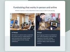 In-person or Online Fundraising Options