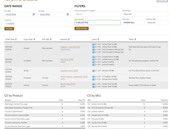 Visits, Orders, Brands, and other reports offer filterable, exportable data with up to the minute information from users. See where your team has been, what orders have been placed, and what is still on the table.