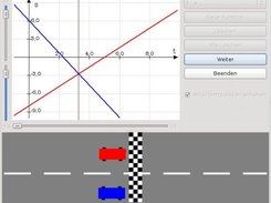 Stopped animation at intersection point