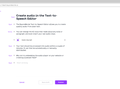 BeyondWords Text-to-Speech Editor