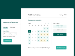 Self-serve online bookings