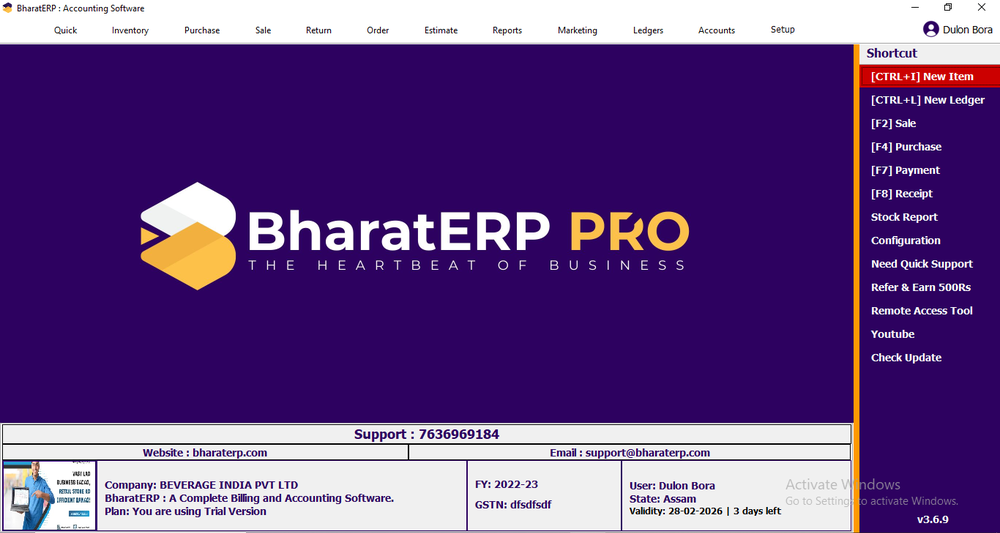 BharatERP Desktop
