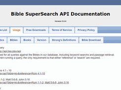 The API has built in documentation