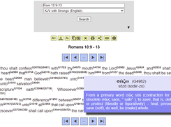 Strong's Numbers with Definition Hover Dialog
