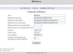 Configuration page
