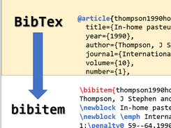 Bibtex2bibitem