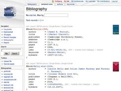 The bibliography in detailed view