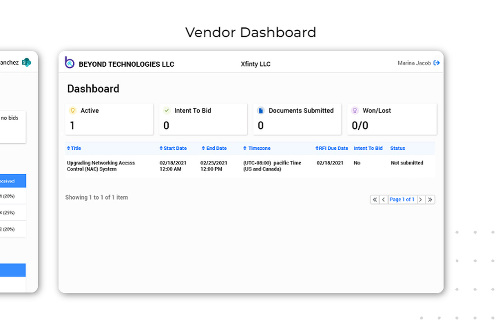 Beyond Intranet Bid Management Screenshot 1