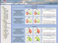 Financial KPI tracking and comparisons