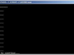 Example of output from the interpreter.