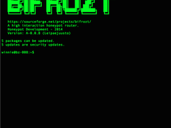Bifrozt A-0.0.8 Login banner