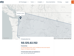 Bigdata Cloud's IP Geolocation Map