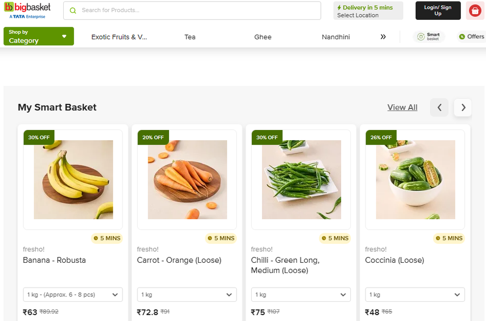 BigBasket Screenshot 1