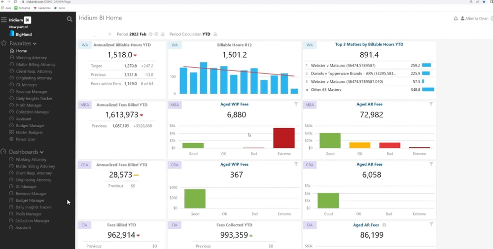 BigHand Business Intelligence Screenshot 1