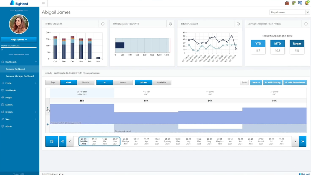 BigHand Resource Management Screenshot 1