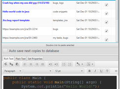 List of copies to paste when you press Ctrl+V and hold V