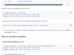 BigQuery Emulator Screenshot 1