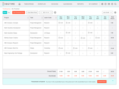 Our customizable views, smart lookups, user-driven presets/defaults and more support the most intuitive timesheet on the market.