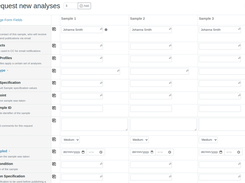 Bika LIMS Sample registration form