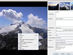 2 The edit window to enter meta data.