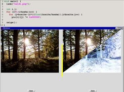 Ein typisches bildster-Programm und seine Anzeige.