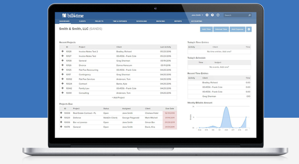 Bill4Time-Dashboard