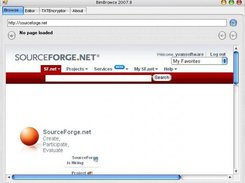 BimBrowe 2007.8 displaying the SF.net page