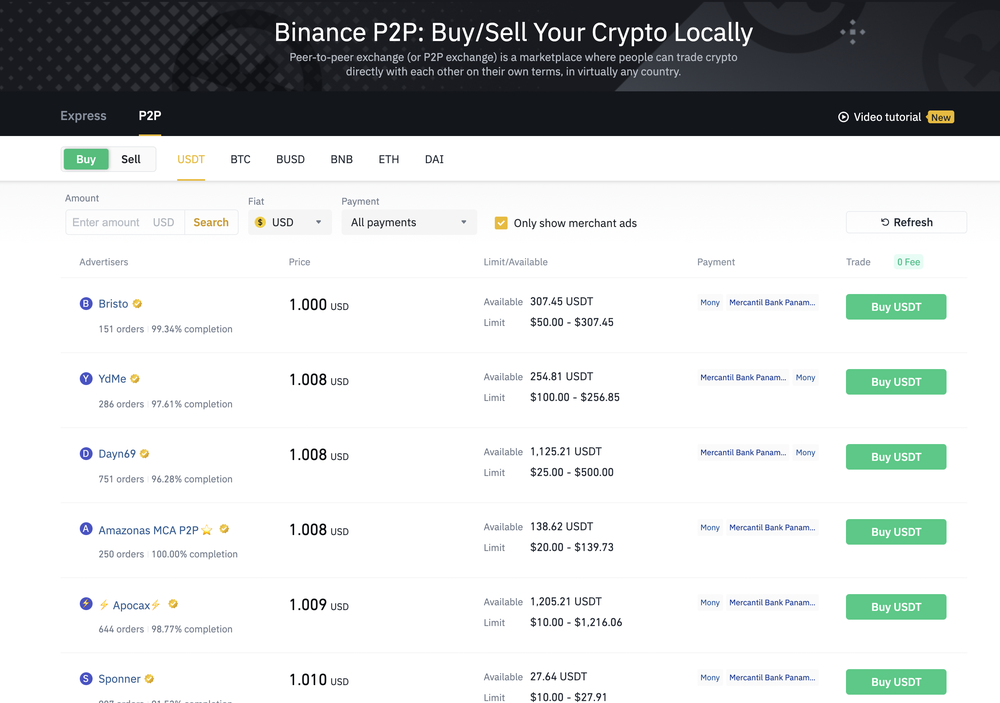 Binance P2P Screenshot 1