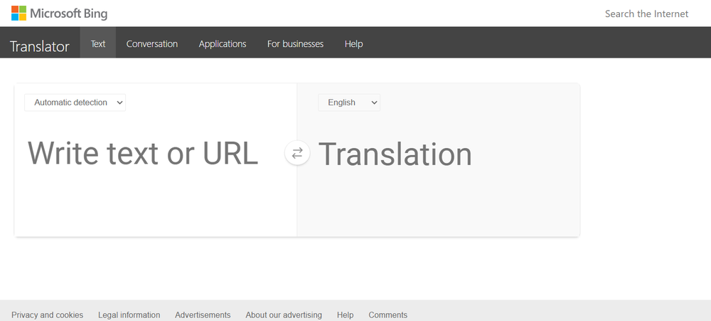 Bing Translator Screenshot 1