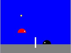 Slime volley: vector based game created with Binge