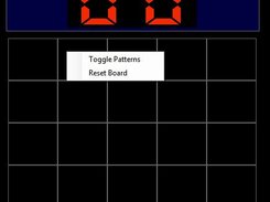 Game View displays the current game.  Right click, and click toggle pattens to set the pattern for the game.  