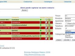 Captura de Contactos