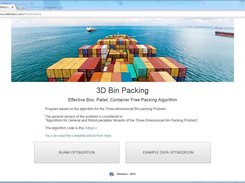 3d Bin Packing Operational Application Screenshot 1