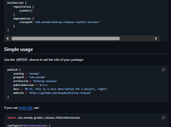 Bintray Release Screenshot 1