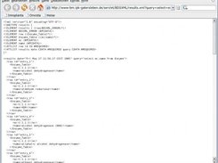 XML data presentation for JDBC access to life science data