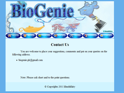 BioGenie Web Application