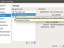 screenshot 3 - attach iso file to the vm for testing
