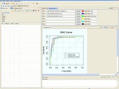 The screen shot of ROC curve