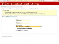 4.- Biometric central authentication service Front-End