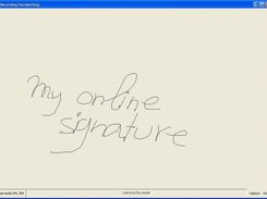 5.- Capture of the biometric sample (mouse-based signature)