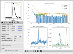 RAW evolving factor analysis (EFA) for SEC-SAXS data deconvolution