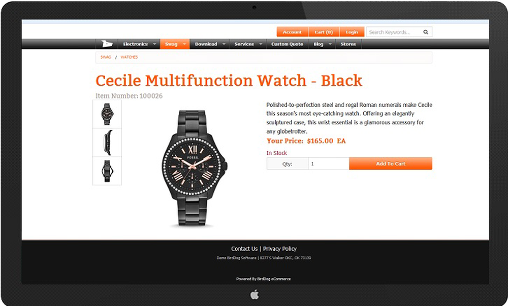 BirdDog eCommerce Screenshot 1
