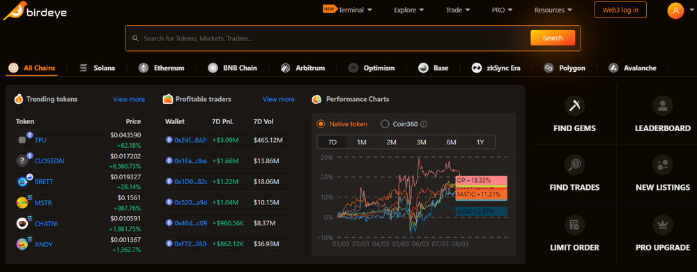 Birdeye.so Screenshot 1