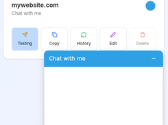 Birdychat-Telegram-live-chat-testing-mode