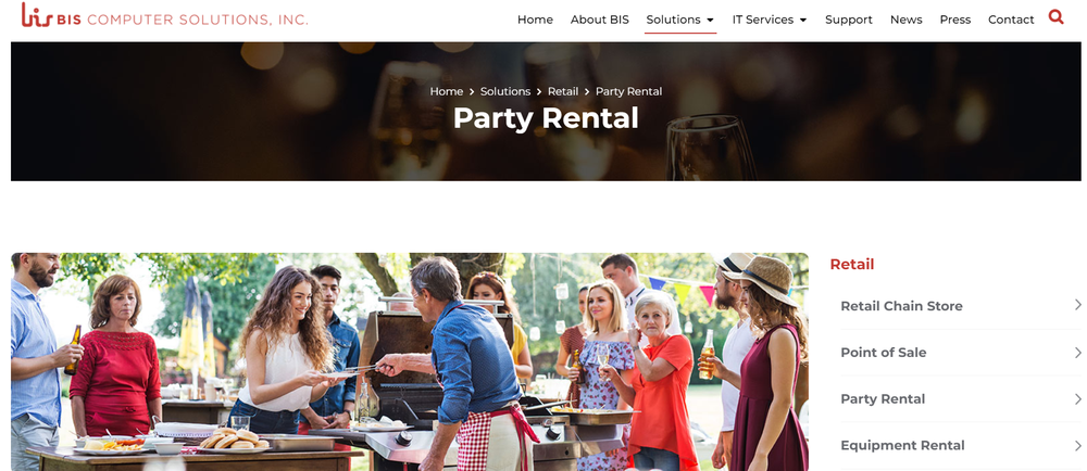 BIS Rental Screenshot 1
